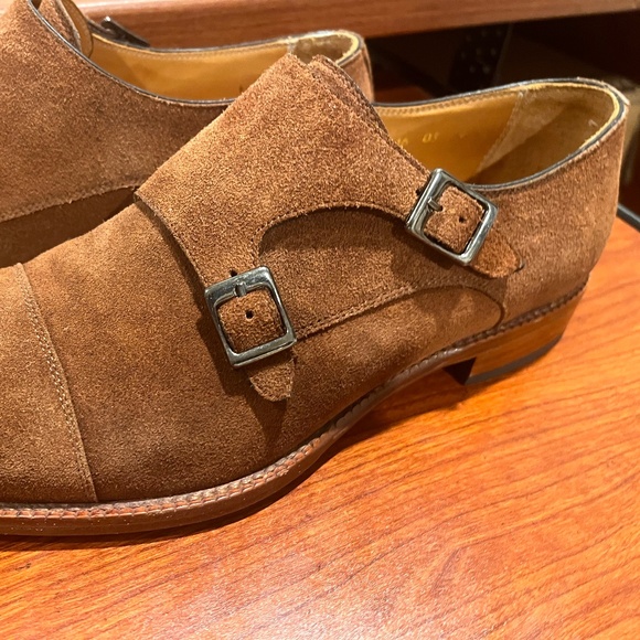 Tan suede double monk, size 9 (EU42) main image 10